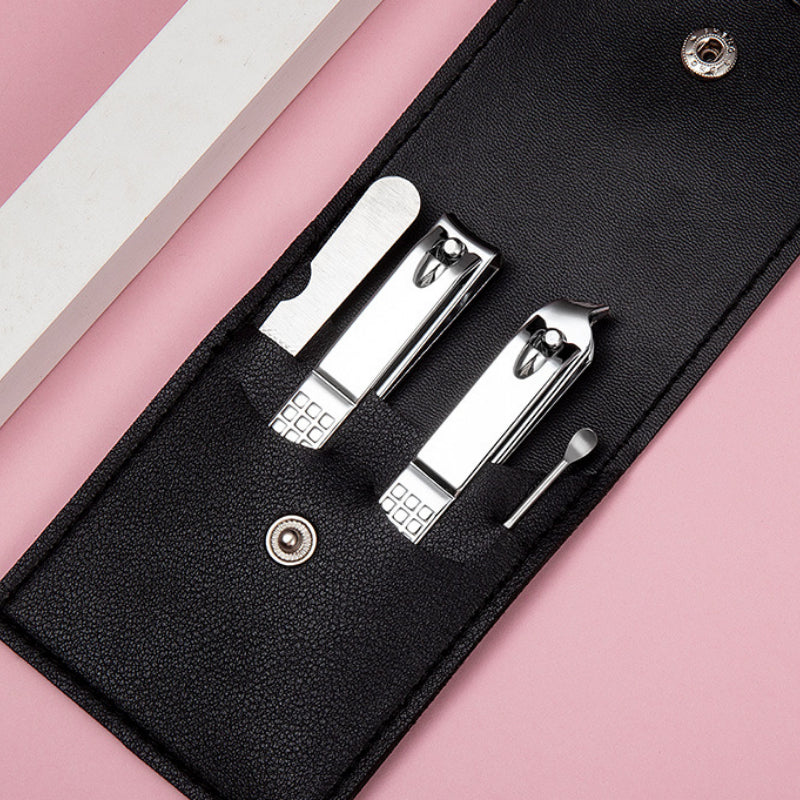 Nail Care Gift Set — Nail Scissor Set Stainless Steel Cu + Stainless Steel Nail Clipper Househ