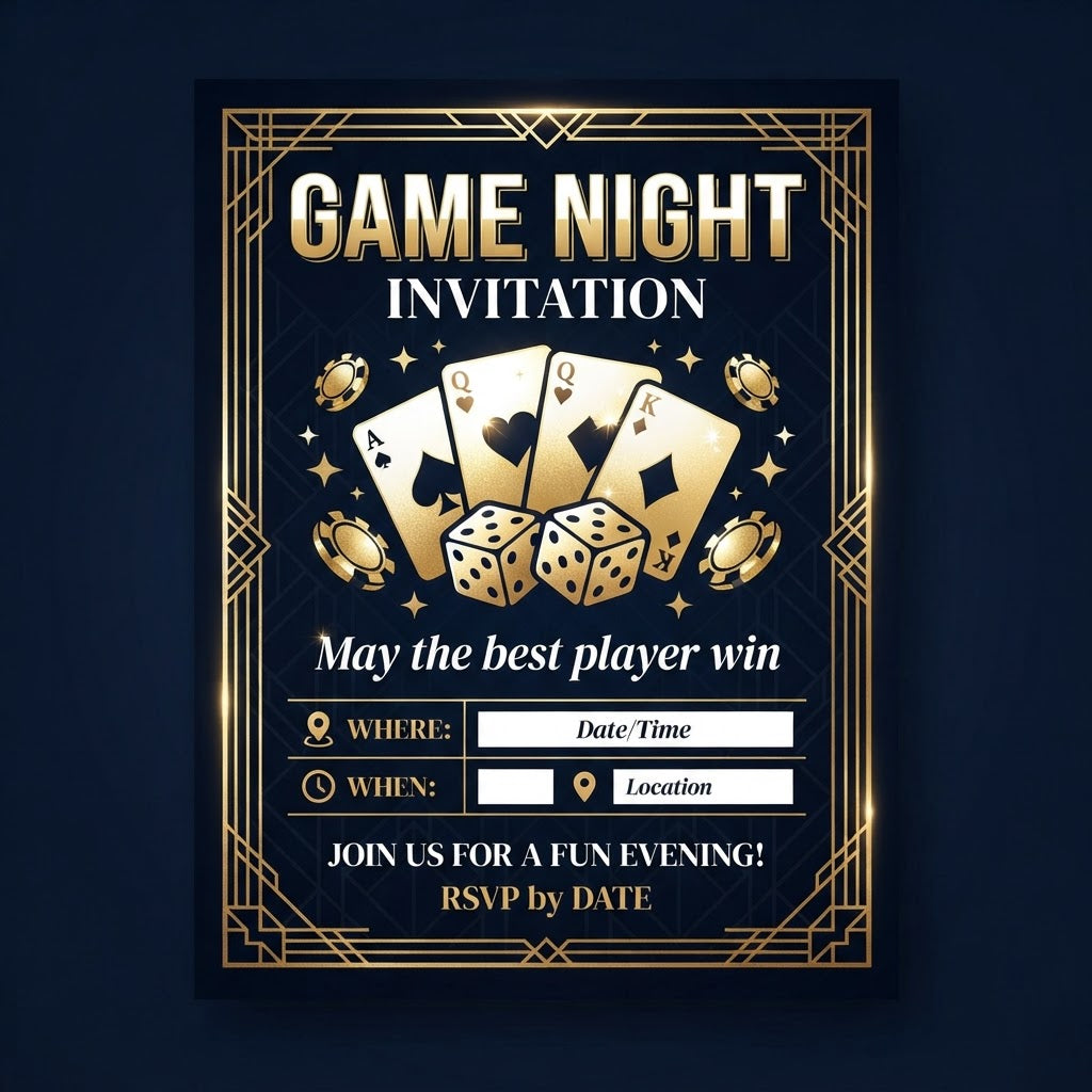 Adult Party Invitation E-Cards - 10 Premium Digital Designs