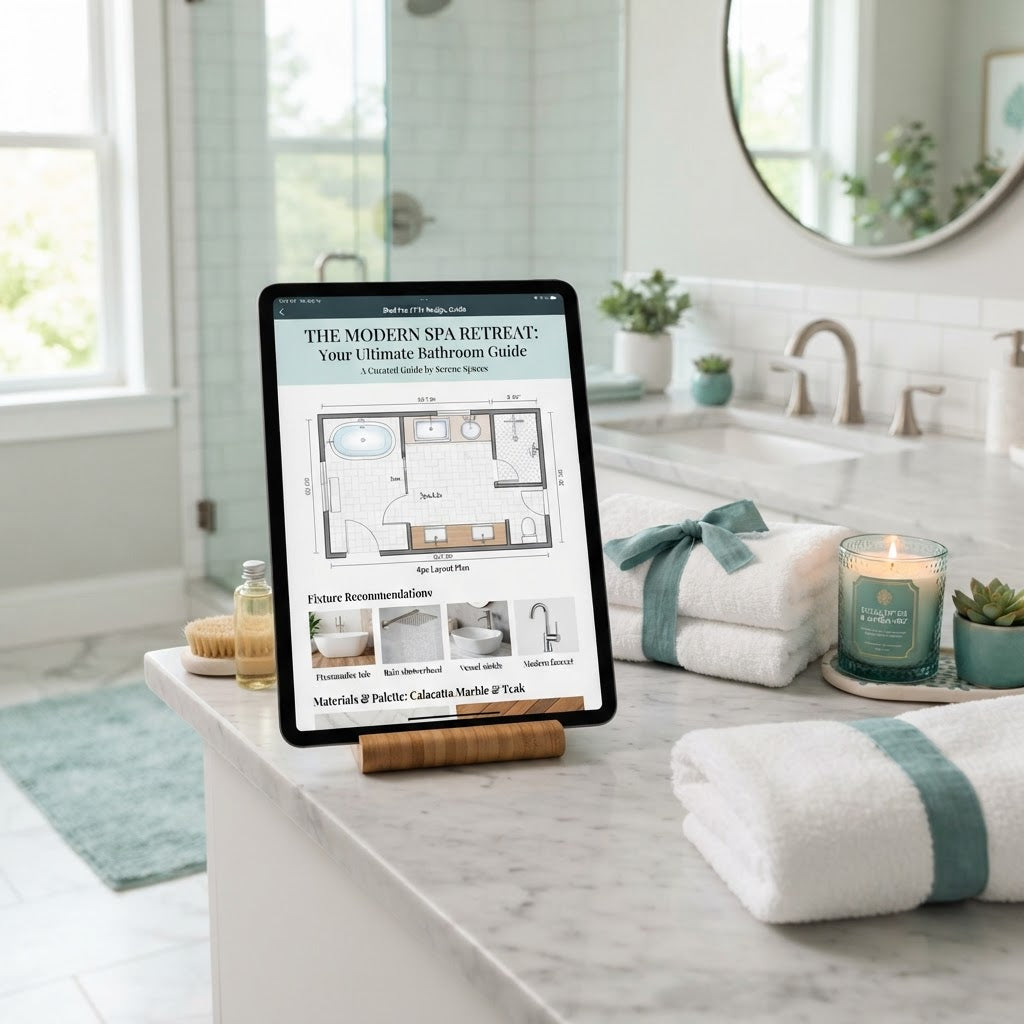 Bathroom Spa Design Guide device mockup