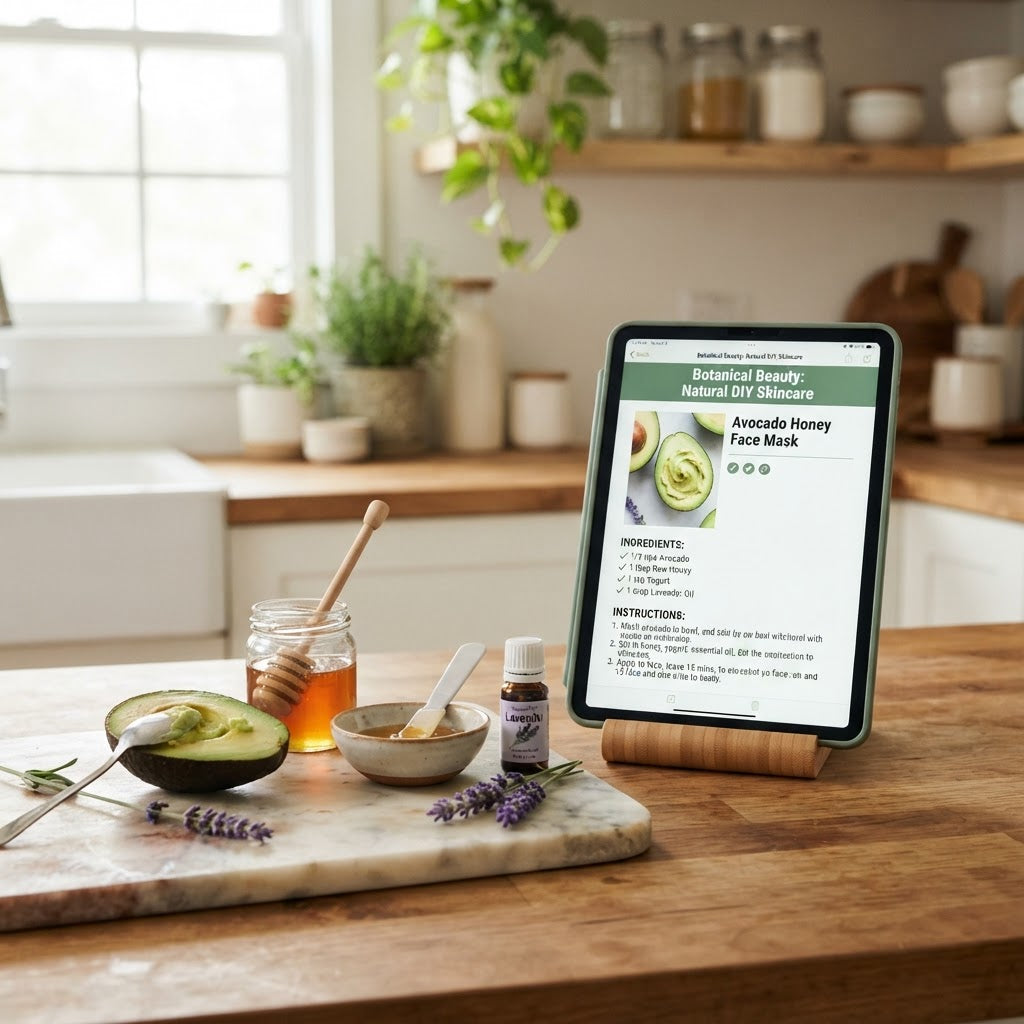 Natural DIY Skincare Recipe Book device mockup
