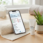 Eczema Dry Skin Guide device mockup