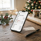 Holiday Budget Planner device mockup