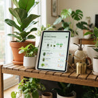 Indoor Plants Care Guide device mockup