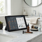 Mens Grooming Guide device mockup