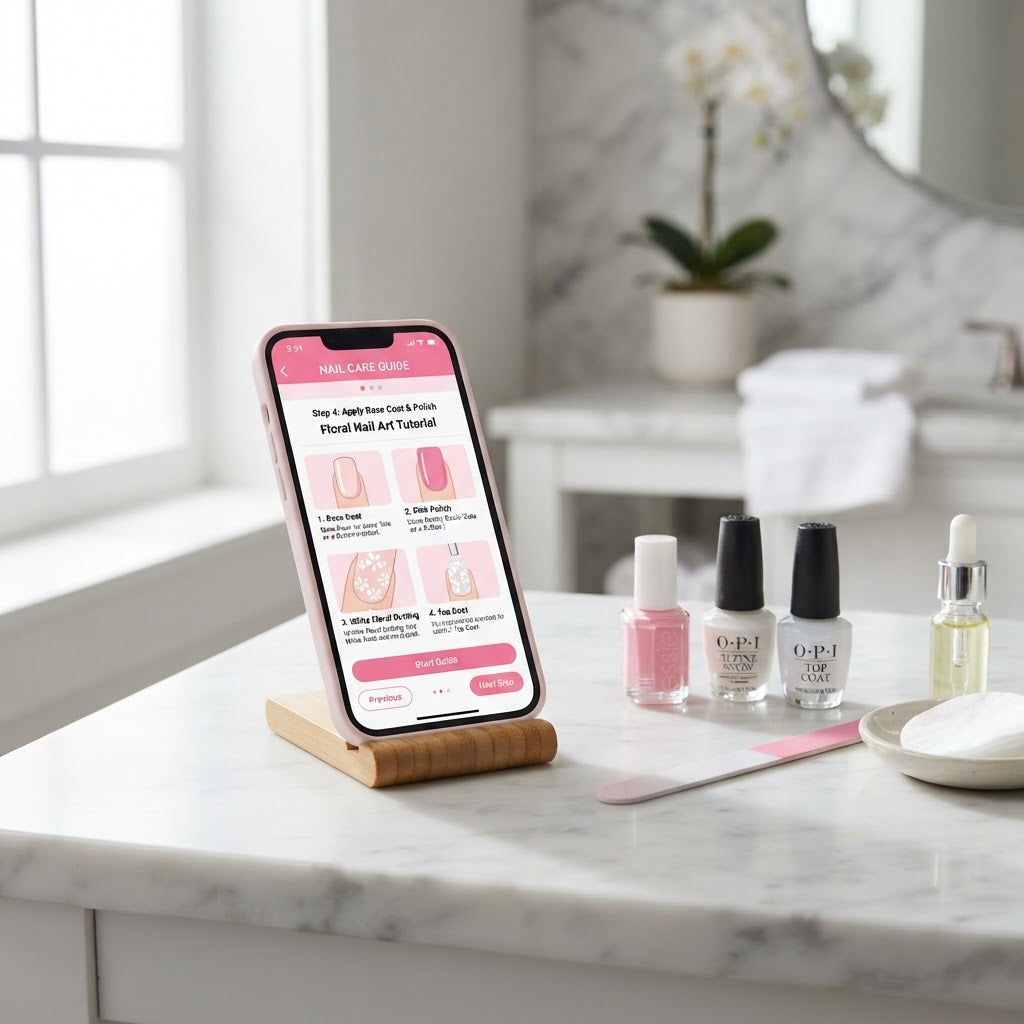 Nail Care Manicure Guide device mockup