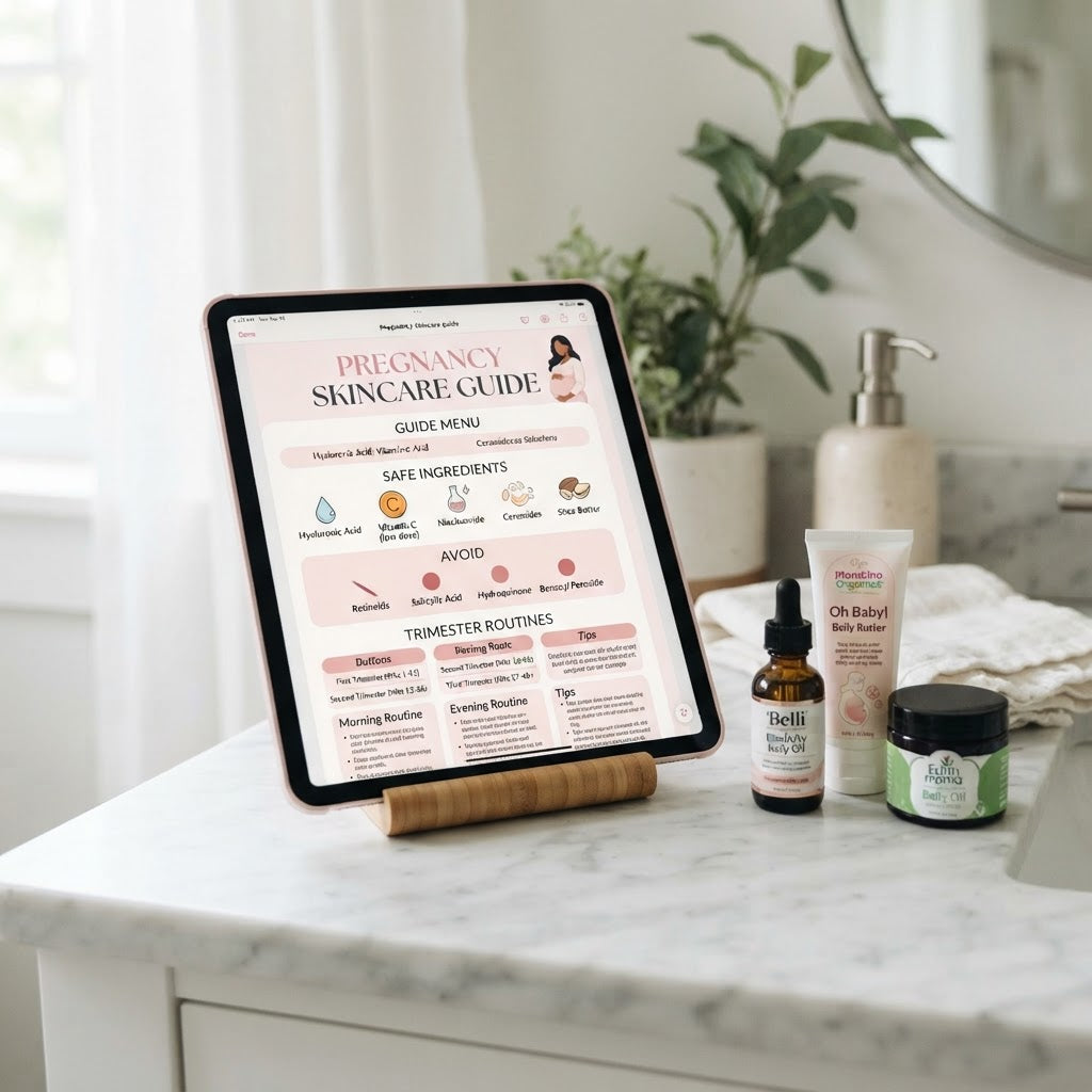 Pregnancy Skincare Guide device mockup