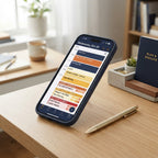 Productivity Planner device mockup