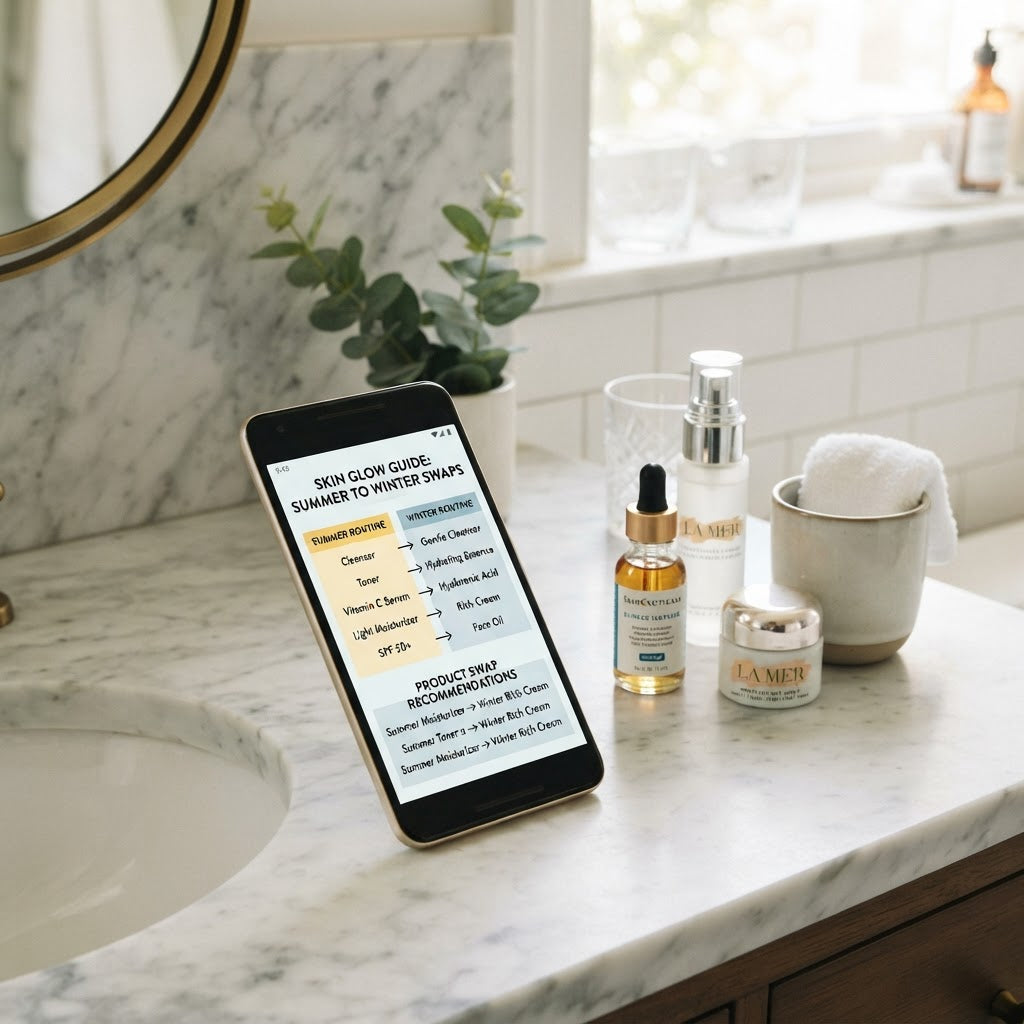 Seasonal Skincare Guide device mockup