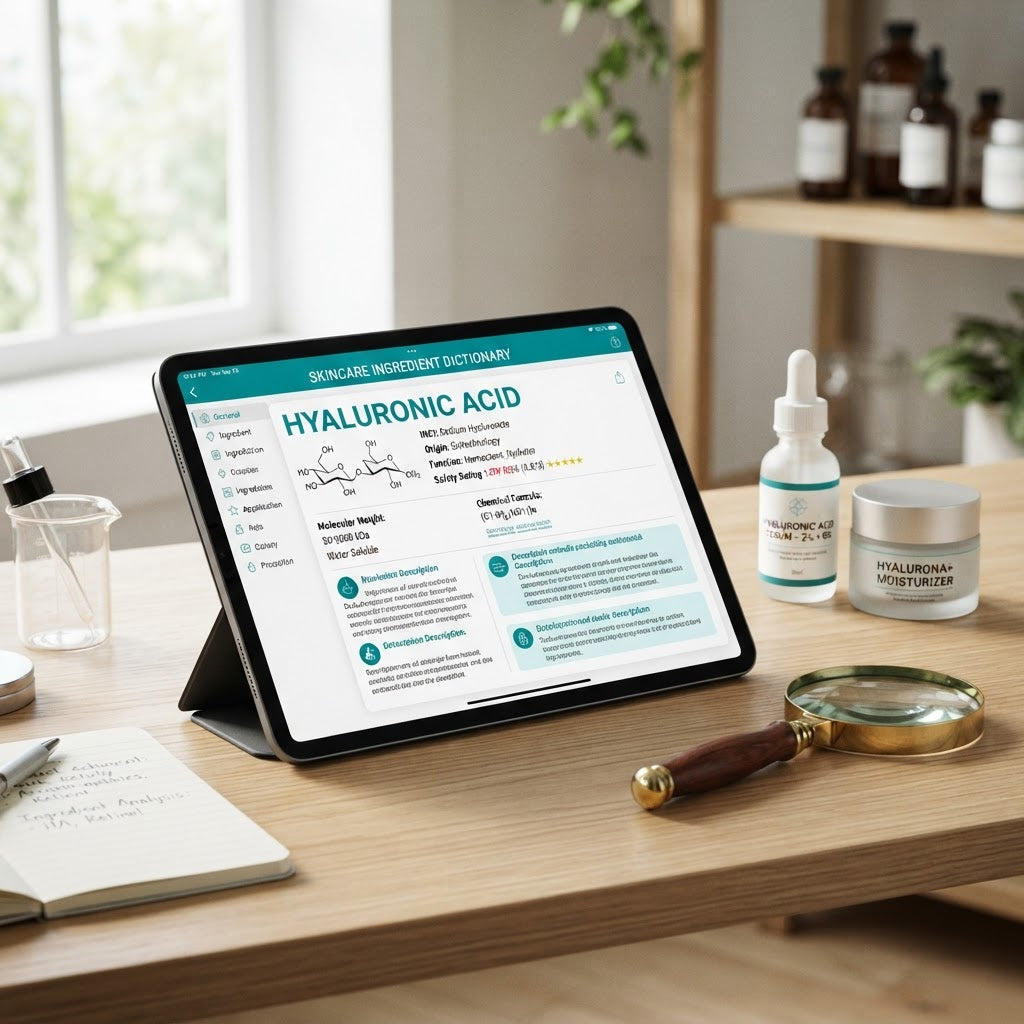 Skincare Ingredient Dictionary device mockup