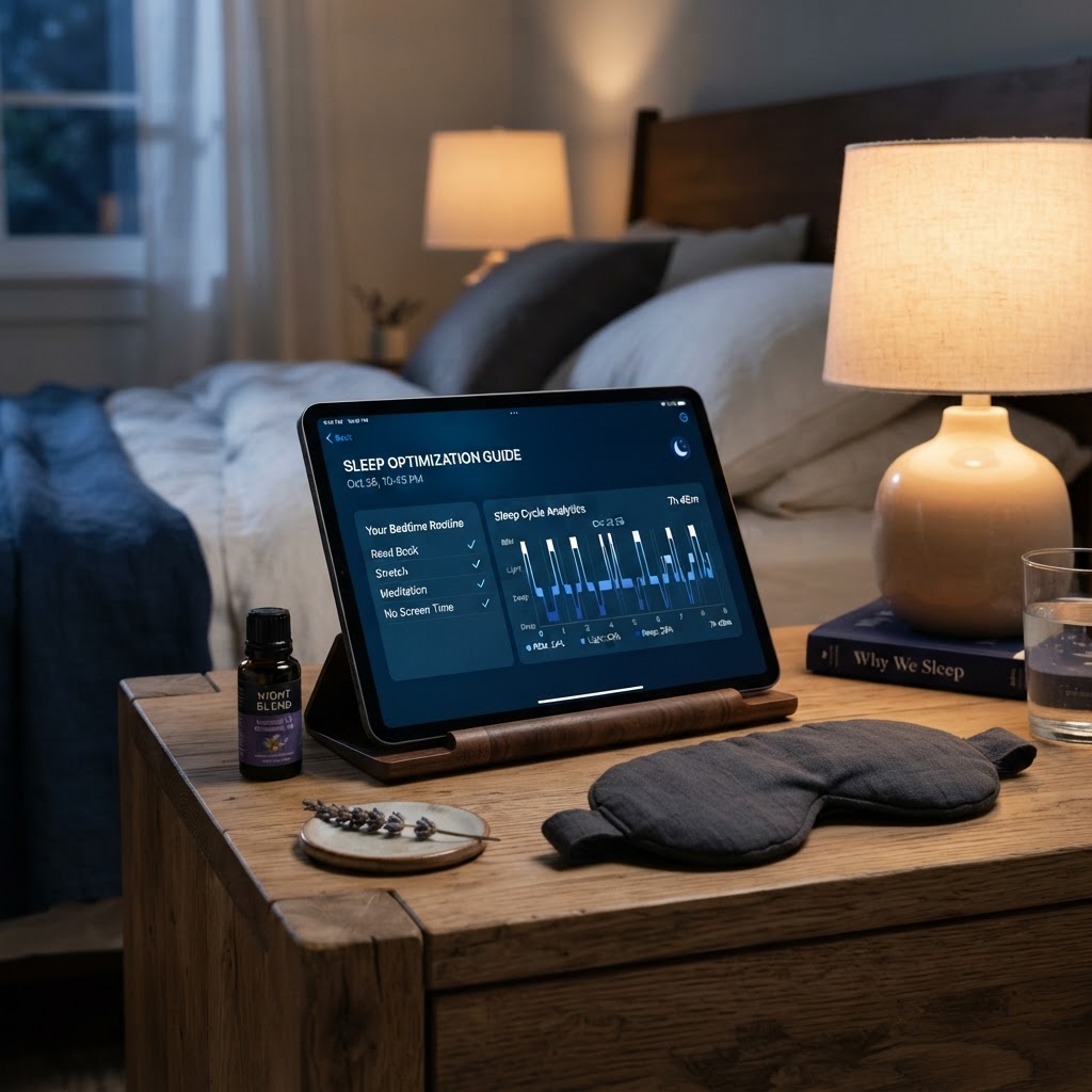 Sleep Optimization Guide device mockup
