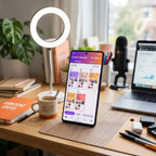 Social Media Content Calendar device mockup