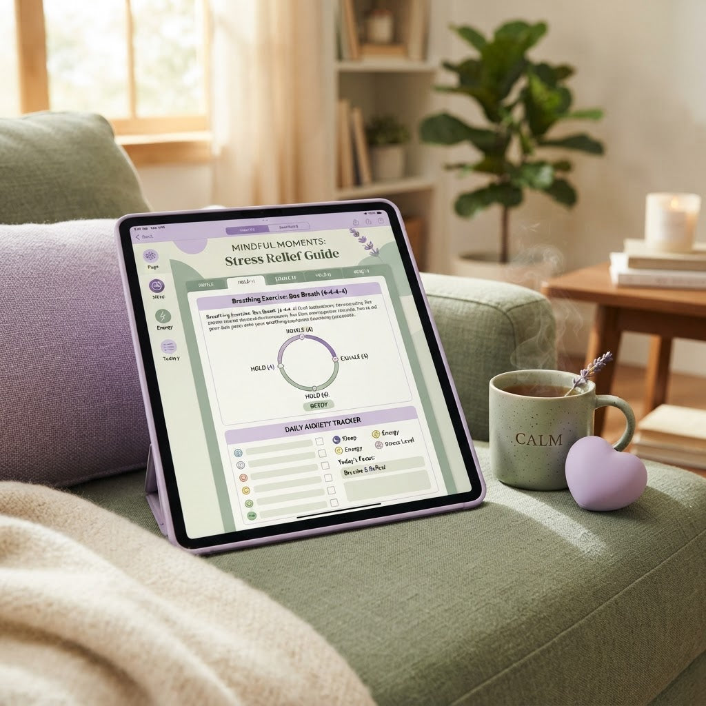 Stress Management Workbook device mockup