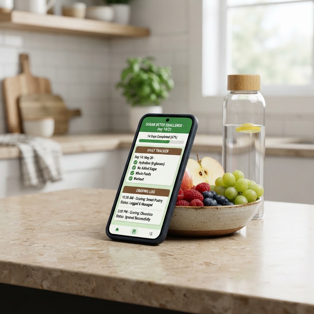 Sugar Detox Challenge device mockup