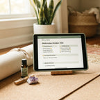 Wellness Self-Care Journal device mockup
