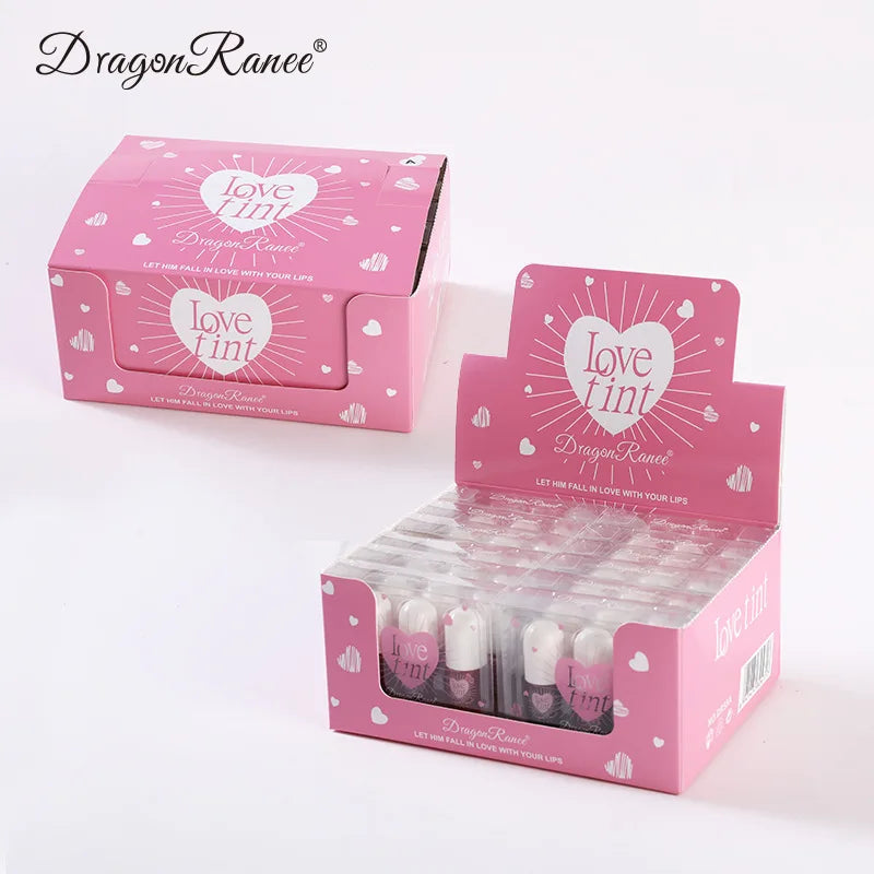 3Pcs/Box Tint Dyeing Liquid Lipstick Set Waterproof Mirror Lip Gloss Water Lip Tint Non-Sticky Lip Eye Cheek Makeup Cosmetic