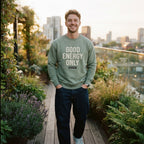 Good Energy Only — Premium Crewneck Sweatshirt | COLLIN CAMPELL product image