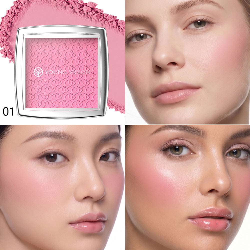7-Color Soft Mist Embossed Blush Palette