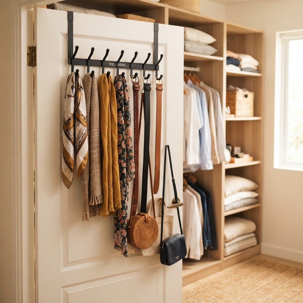 Over-Cabinet Door Storage Hooks (5 Pack)
