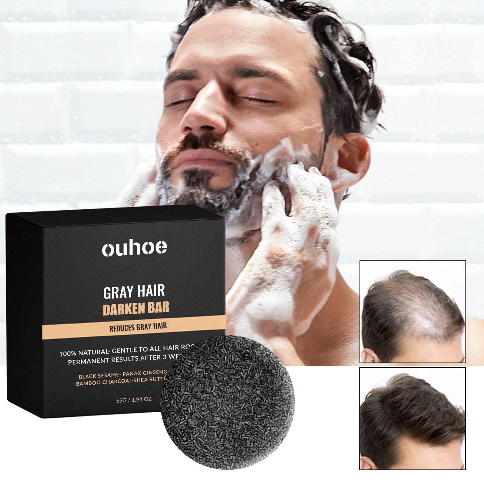 Black Hair Soap 55g