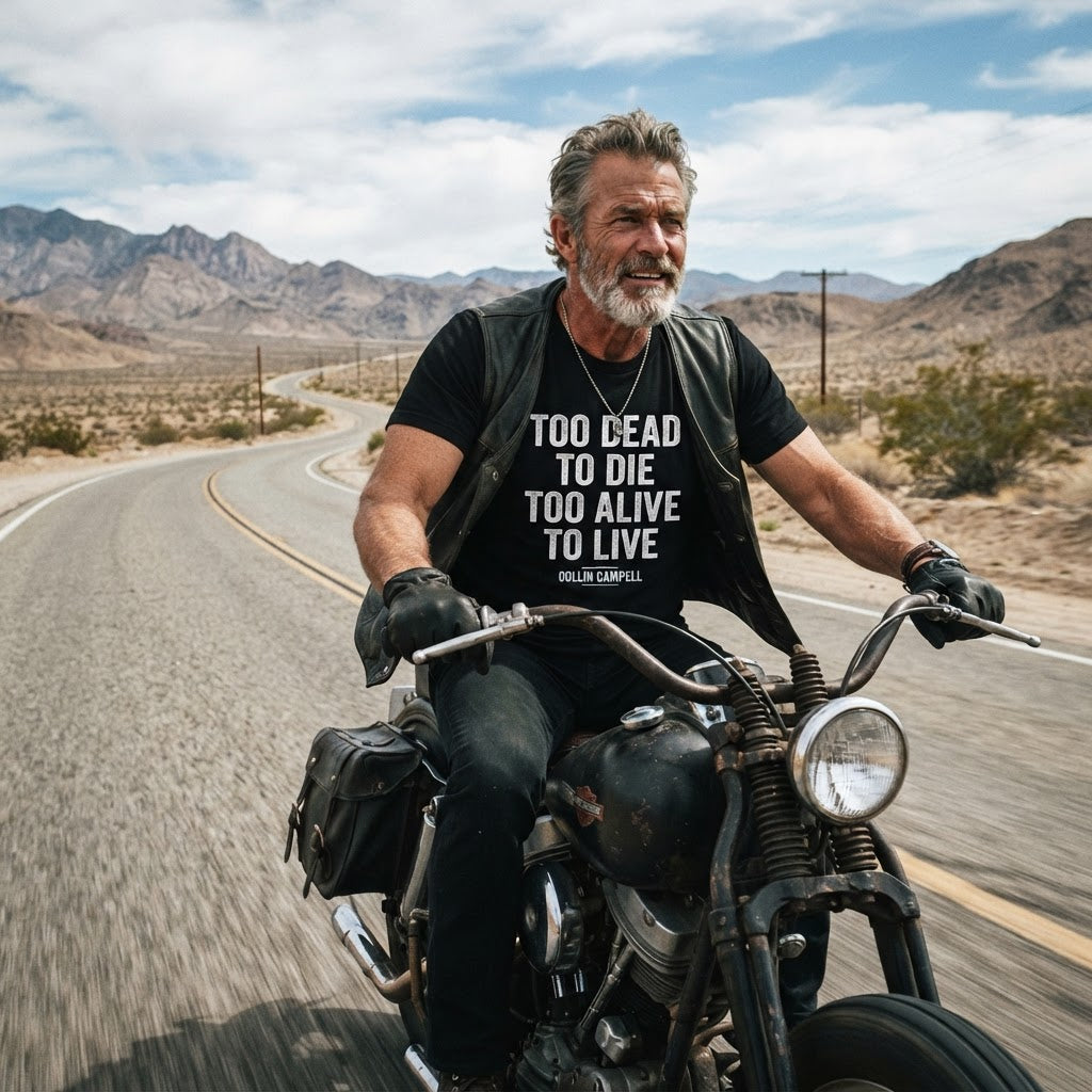 Too Dead to Die Too Alive to Live — Premium T-Shirt | COLLIN CAMPELL product image
