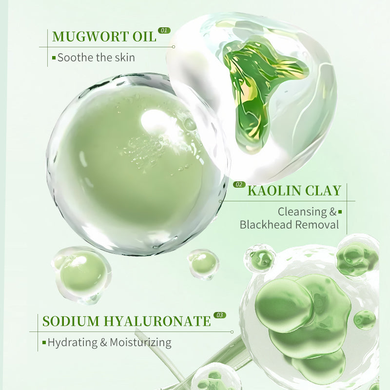 HUNMUI Mugwort Plant Extract Clay Mask Stick 40g