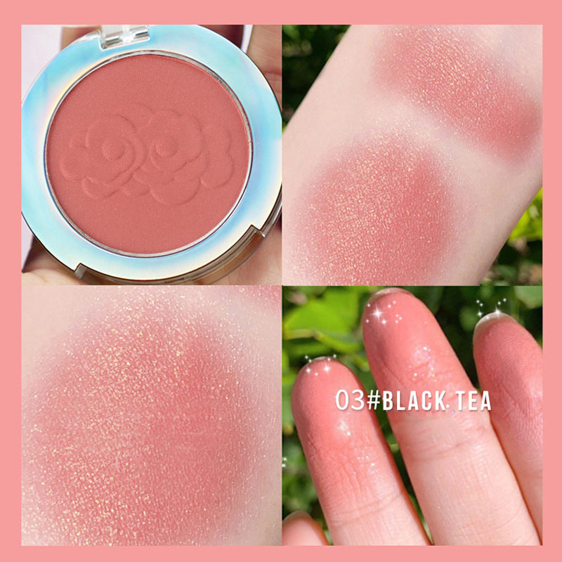 Fine-textured Single-color Blush For Women