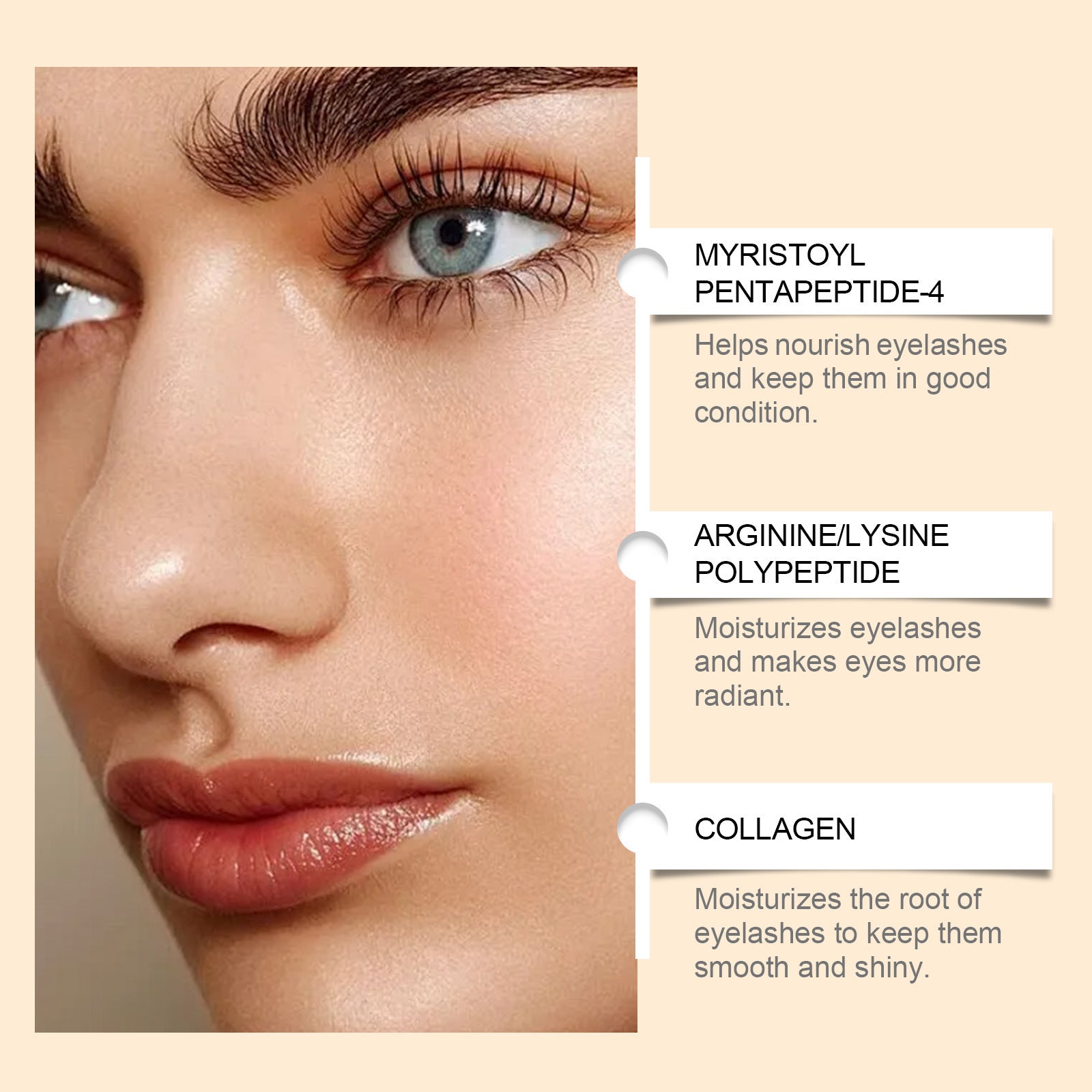 Eyelash Serum Naturally Styles Lashes Long-Lasting No Smudging