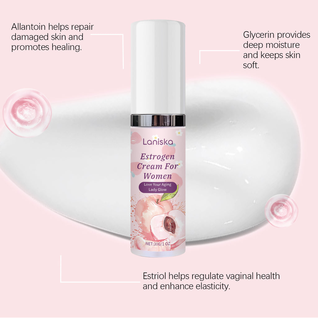 Women's Estrogen Intimate Care Cream, Gentle Private Repair