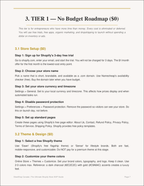 Preview: Budget Tier 2 - Low Budget Roadmap