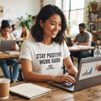 Stay Positive Work Hard — Premium T-Shirt | COLLIN CAMPELL product image