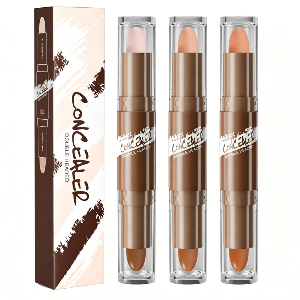 Glam Gift Box — 3PCS Dual-Ended Contour Stick, 2-in + Four-claw Smudge-proof Wild Eyebrow