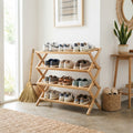 Foldable Space-Saving Shoe Rack Organizer