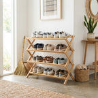 Foldable Space-Saving Shoe Rack Organizer