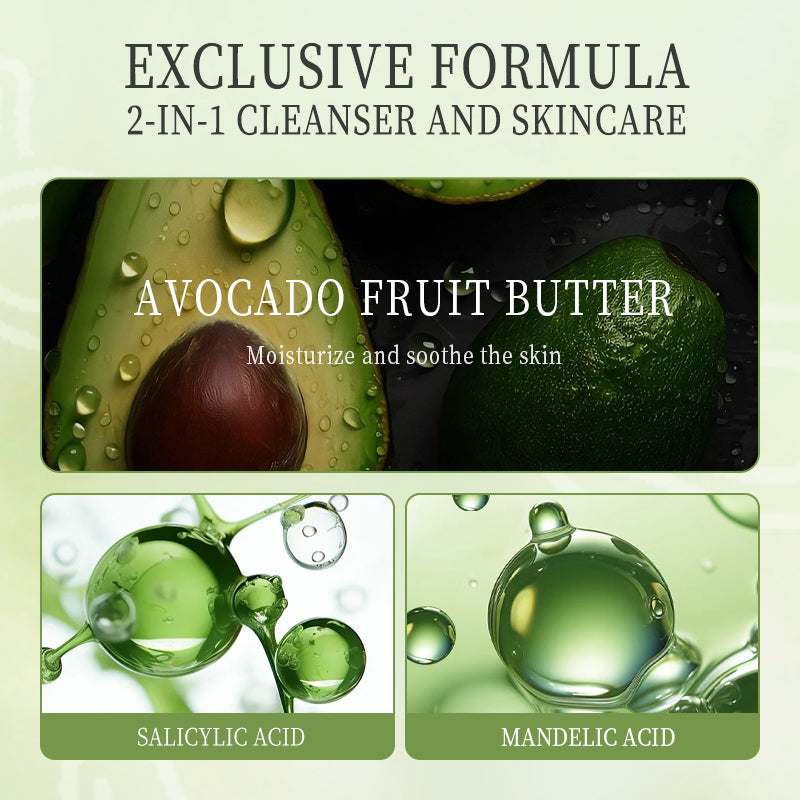 HUNMUI Compound Acid Avocado Bubble Mask 4gx12