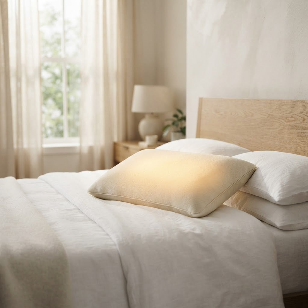 Sunrise Wake-Up Pillow with gentle internal glow