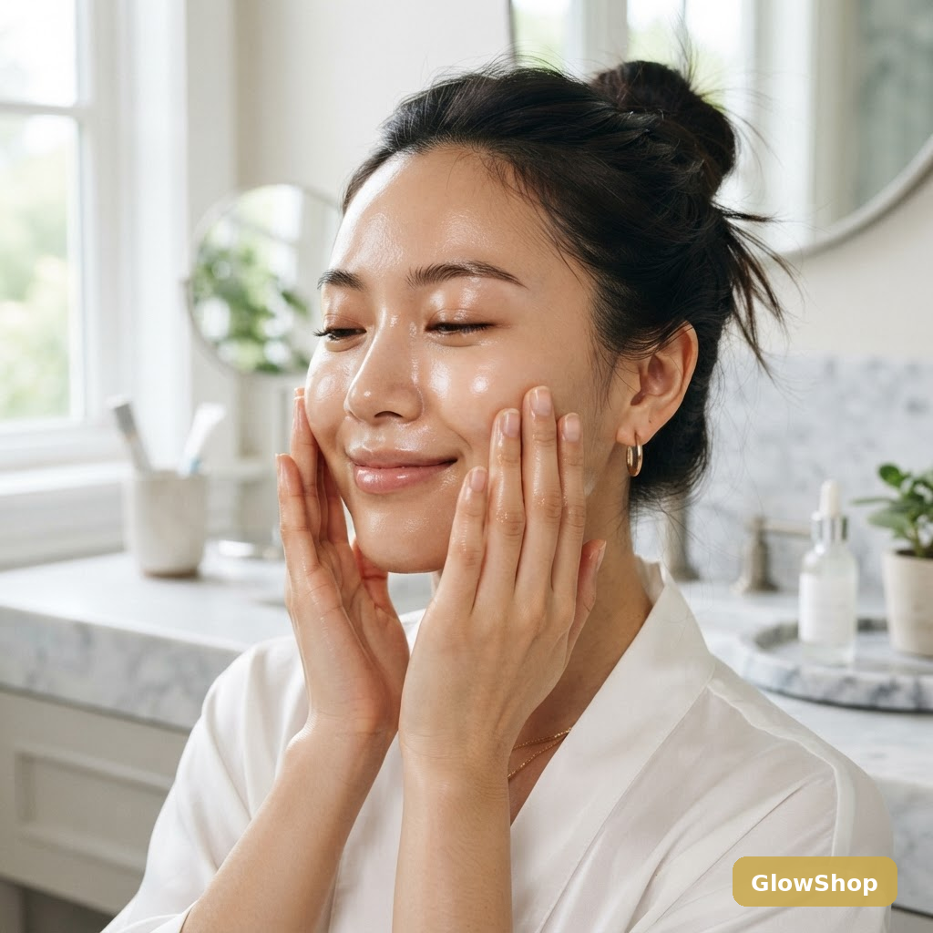 Snail Mucin Essence being applied