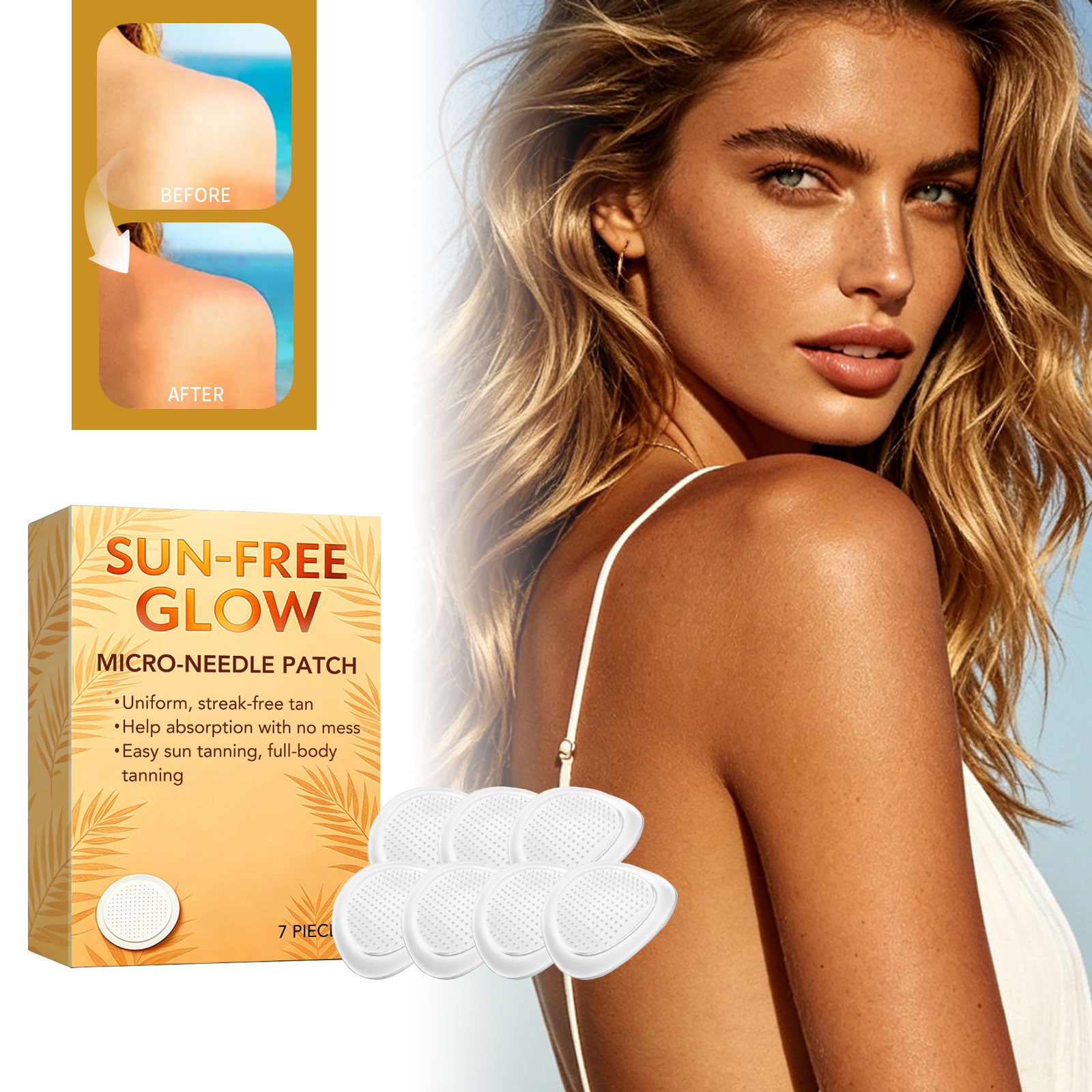 Tanning Microneedle Patches 7pcs