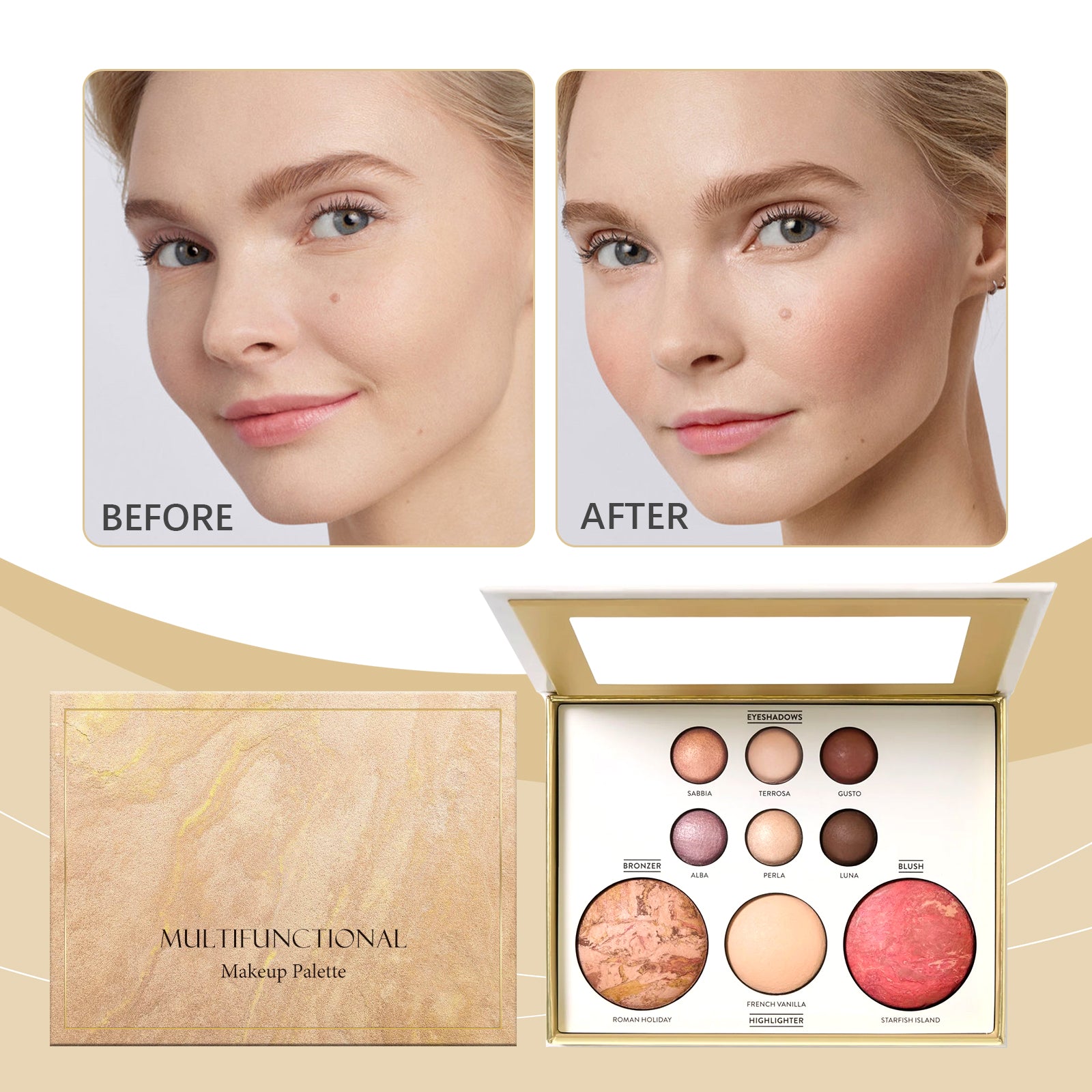 Gilded All-in-One Makeup Palette 1pc