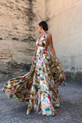 Backless Sleeveless Halter Dress - Trending Style