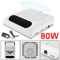 80W Nail Dust Collector Machine Nail Vacuum Dust Extractor