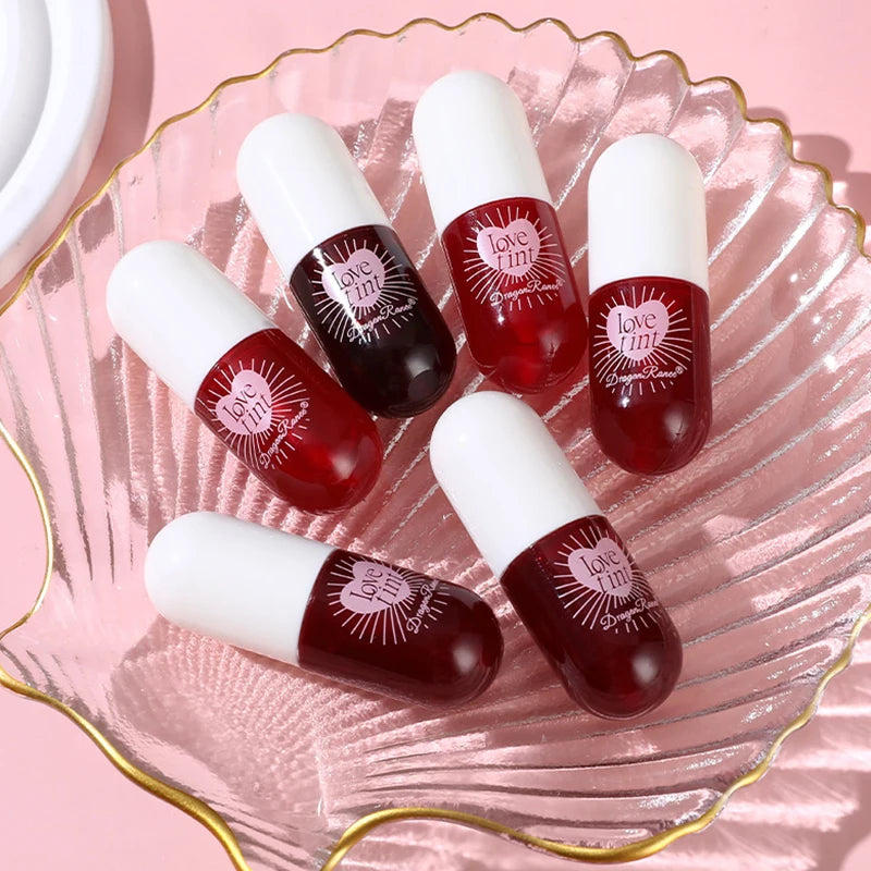 3Pcs/Box Tint Dyeing Liquid Lipstick Set Waterproof Mirror Lip Gloss Water Lip Tint Non-Sticky Lip Eye Cheek Makeup Cosmetic