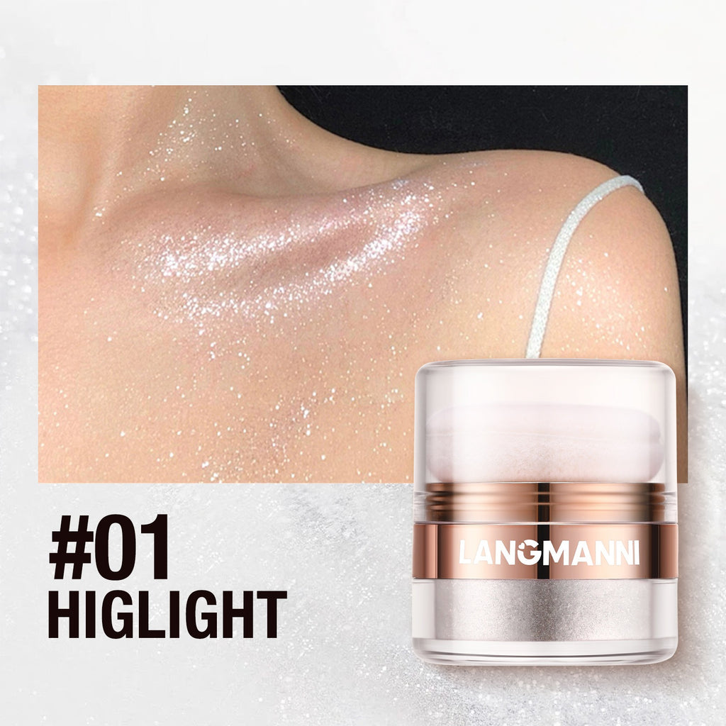 Highlight Powder,Glitter Body Highlighter Powder Body Shimmer