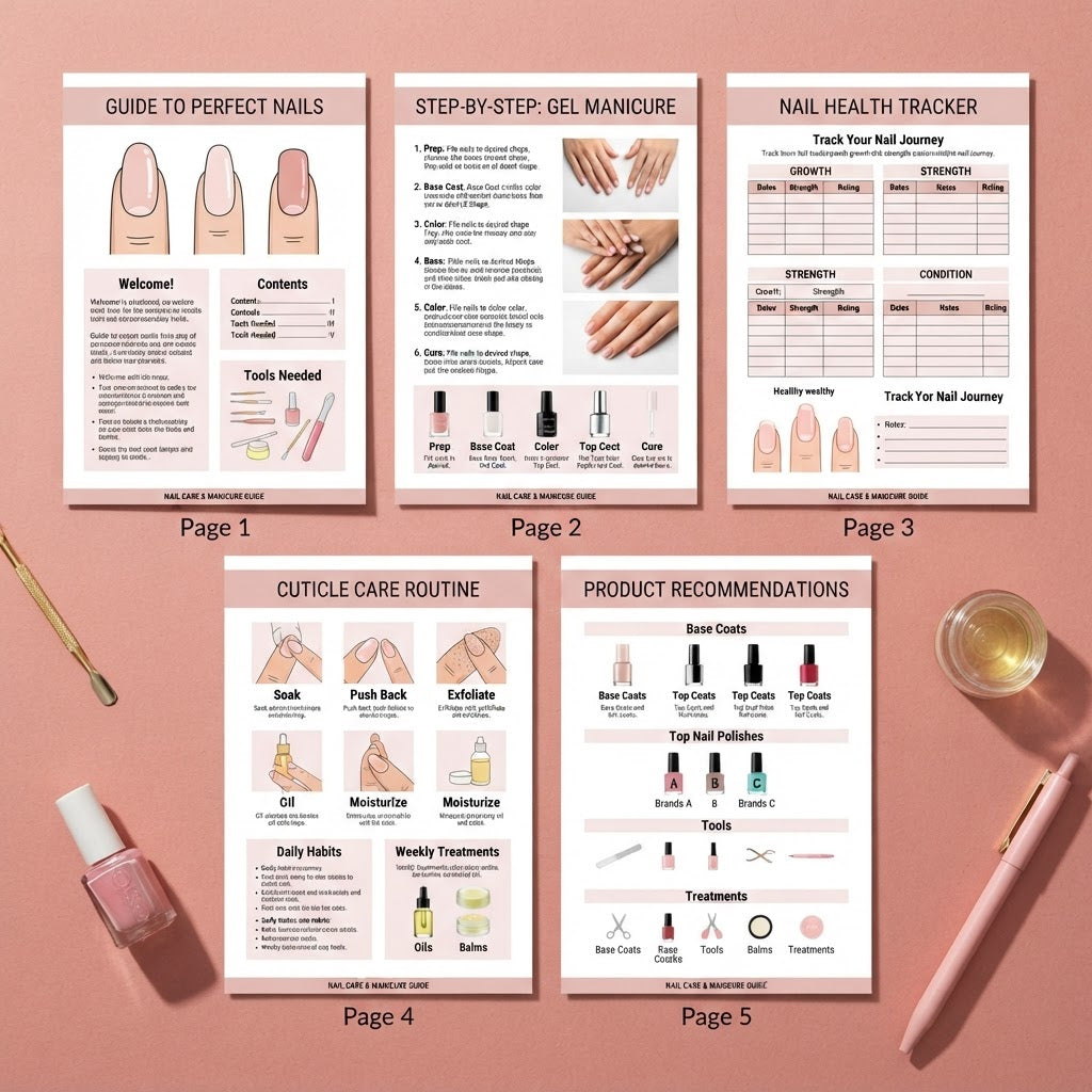 Nail Care Manicure Guide interior pages