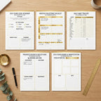 New Year Resolution Tracker interior pages preview