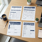 Productivity Planner interior pages preview