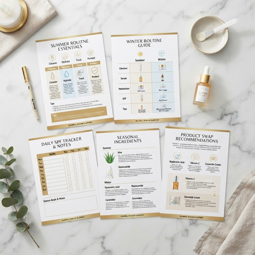 Seasonal Skincare Guide interior pages