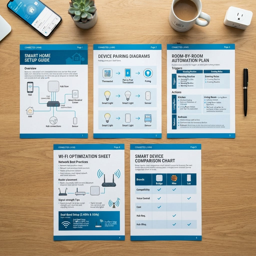 Smart Home Setup Guide interior pages