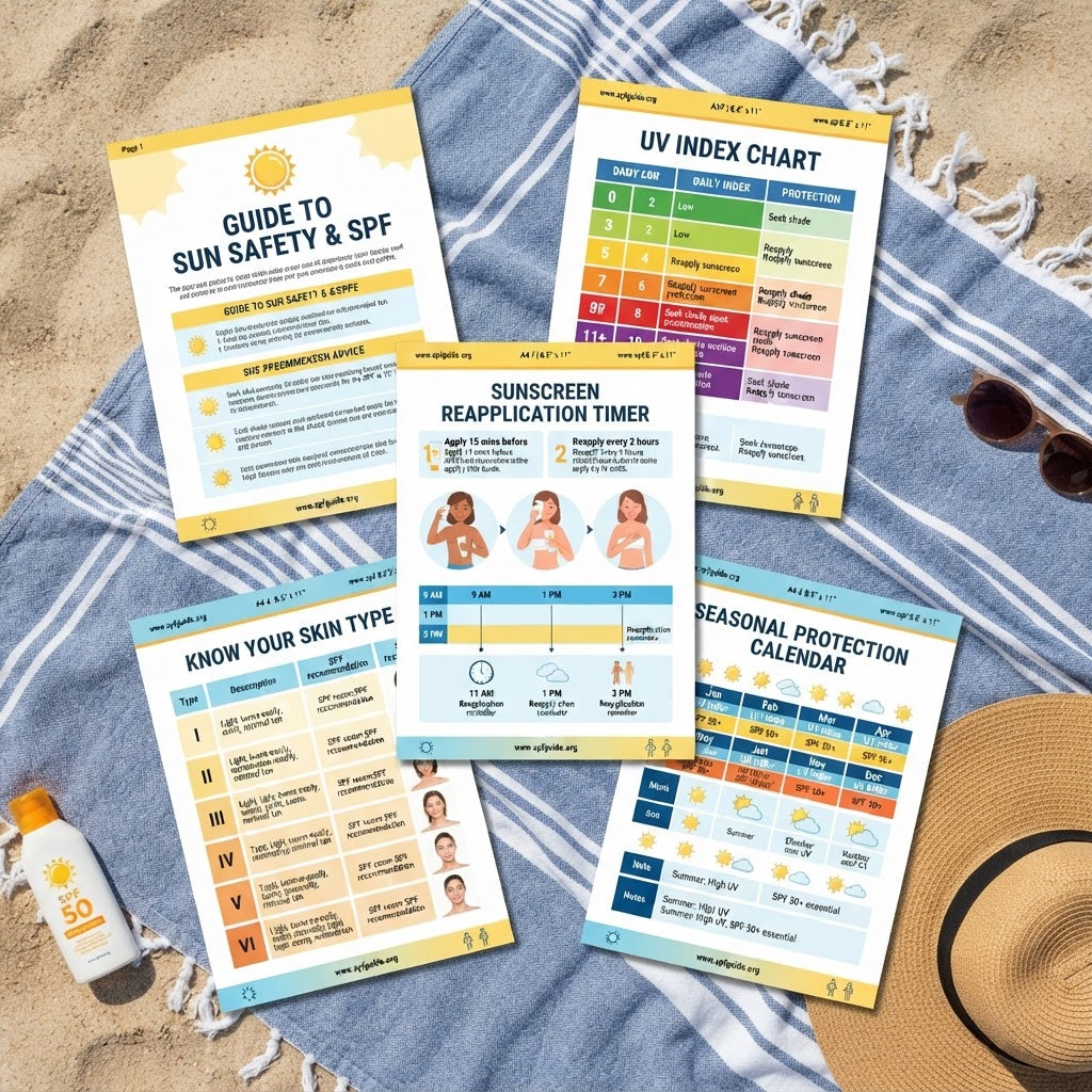 SPF Sun Protection Guide interior pages