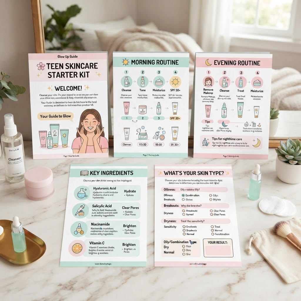 Teen Skincare Starter Kit interior pages