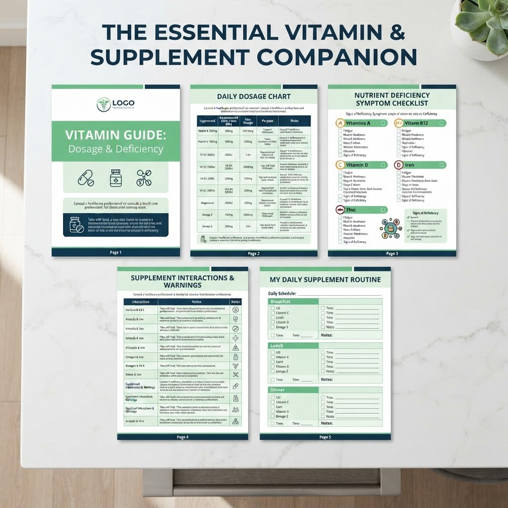 Vitamin Supplement Guide interior pages